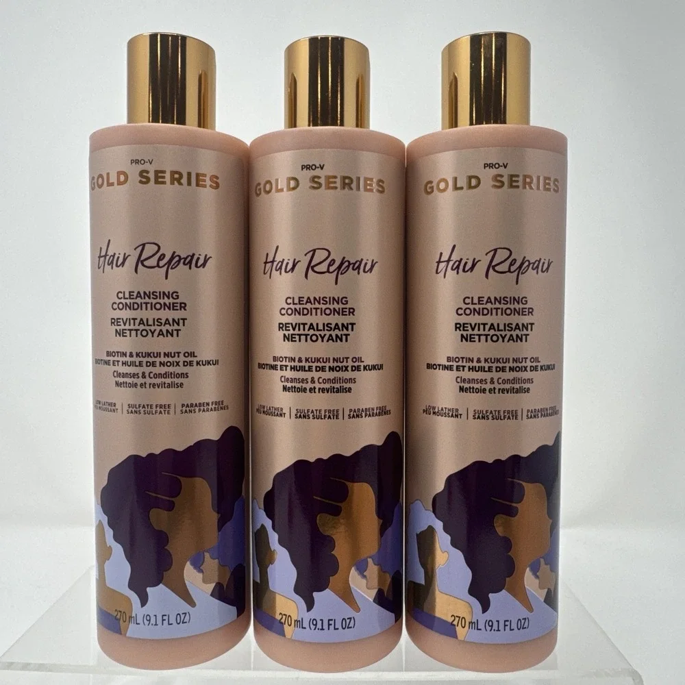 3 Pack Pantene Pro-V Gold Series Hair Repair Conditioner Revitalisant 9.1 oz